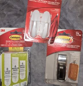Command White Adhesive Strips and Hooks Set